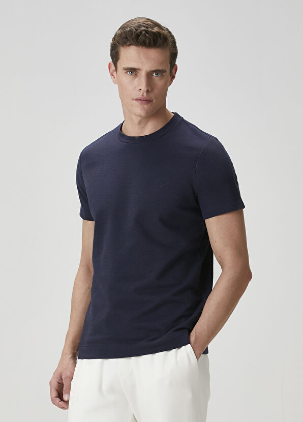 Beymen Club Relaxed Fit Lacivert Basic T-shirt - 1