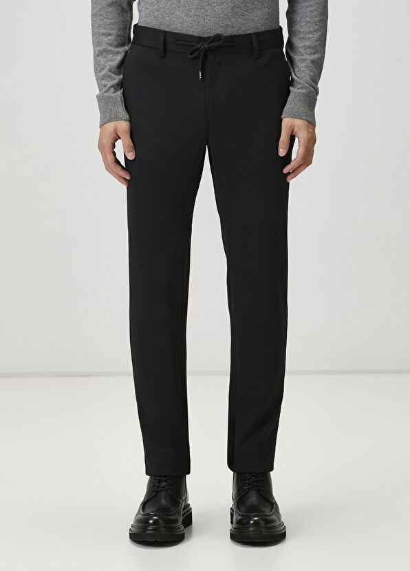 Beymen Club Black Waist Corded Diagonal Sports Trousers - 2