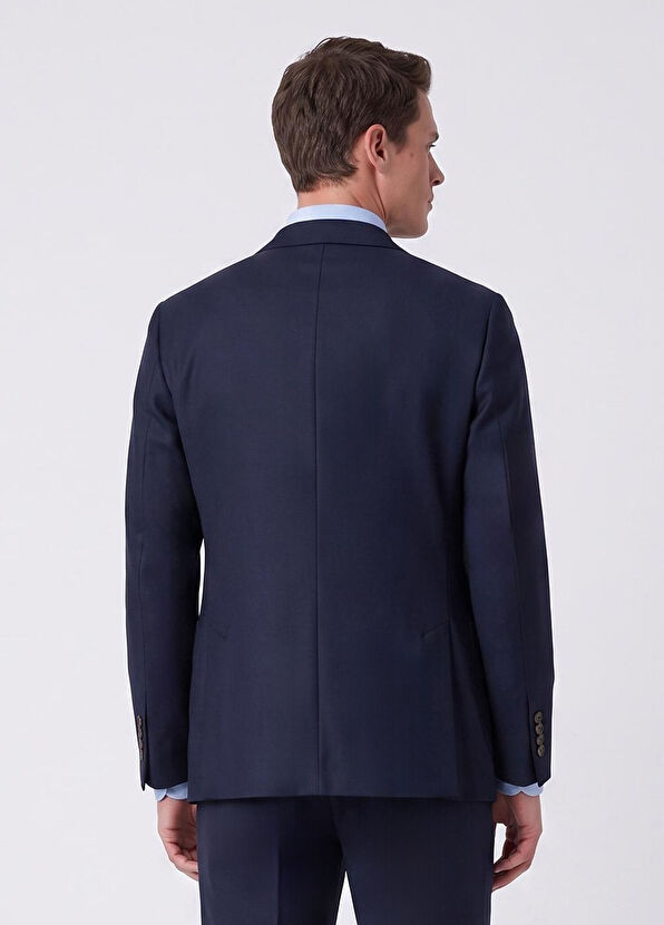 Beymen Club Navy Blue Fine Wool Wool Jacket - 4