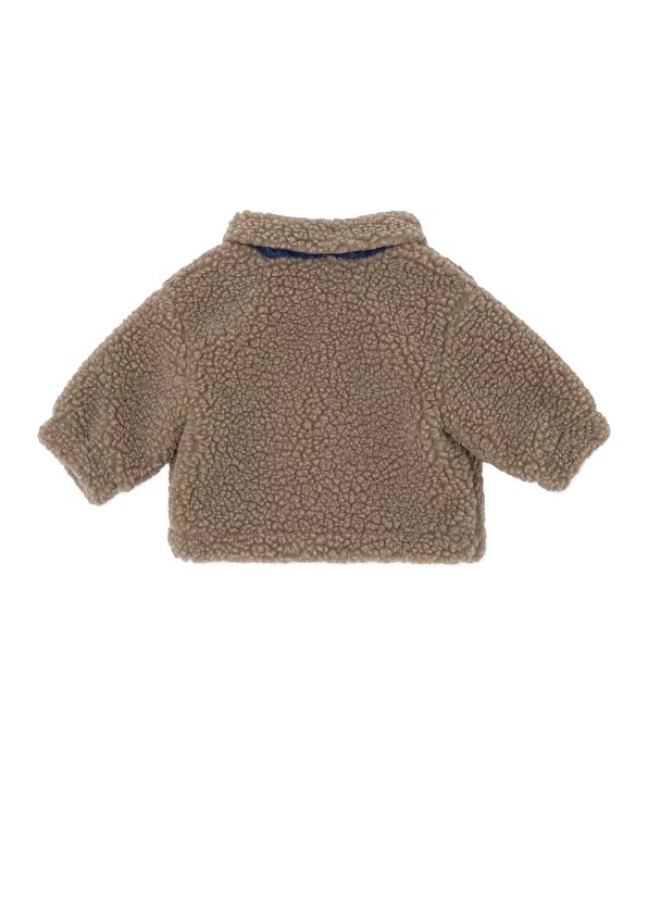 Fendi Brown Baby Boy Plush Jacket - 2