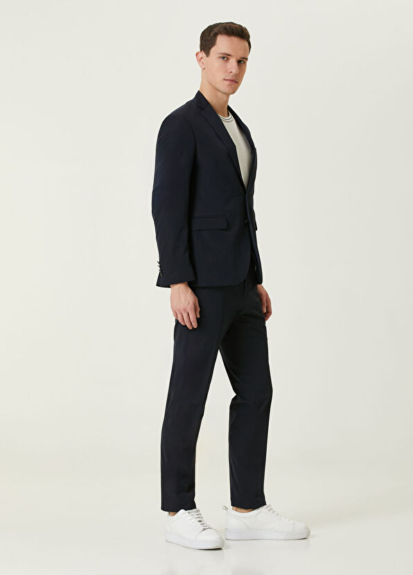 Beymen Club Drop 6 Slim Fit Lacivert Gofreli Takım Elbise - 3