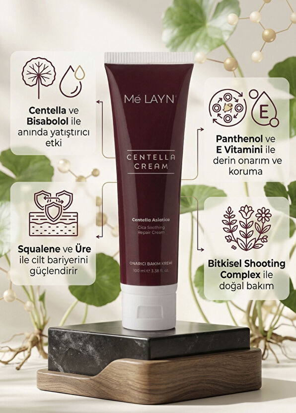 Melayn Centella Cream Deep Repair Soothing Skin Care Cream 100 ml - 4