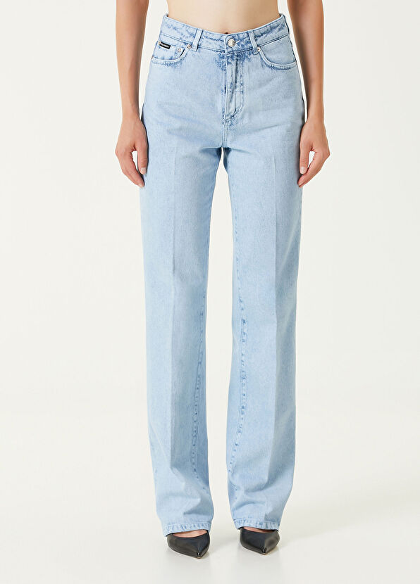 Dolce&Gabbana Mavi Flare Jean Pantolon - 2