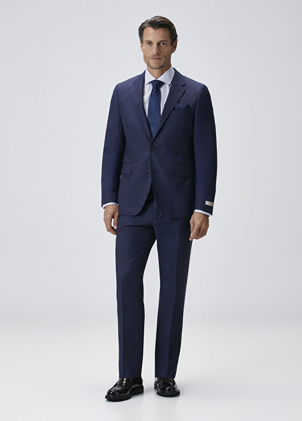 Drop 7 Lacivert Yün Takım Elbise - Görsel 3