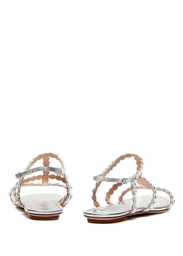 Tequila Silver Kadın Deri Sandalet - Görsel 5