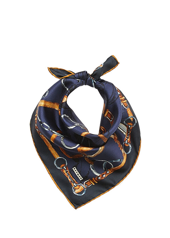 Beymen Lacivert Kadın İpek Fular - 2