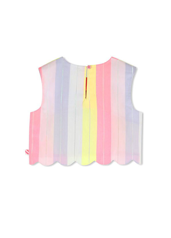 Billieblush Multicolored Striped Girls Blouse - 2