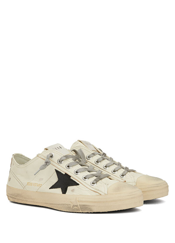 Golden Goose V-Star Black White Men's Leather Sneakers - 2