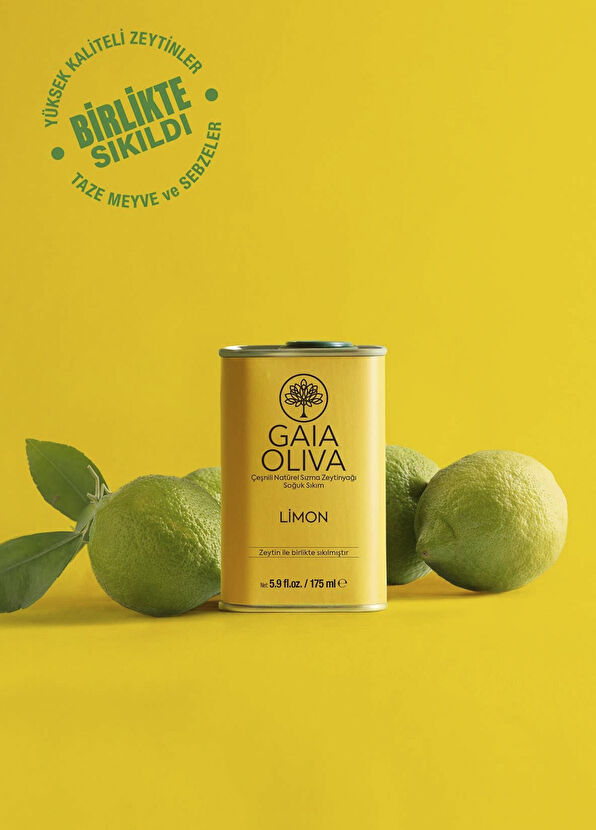 Gaia Oliva Lemon Flavored Extra Virgin Olive Oil 175 ml - 2