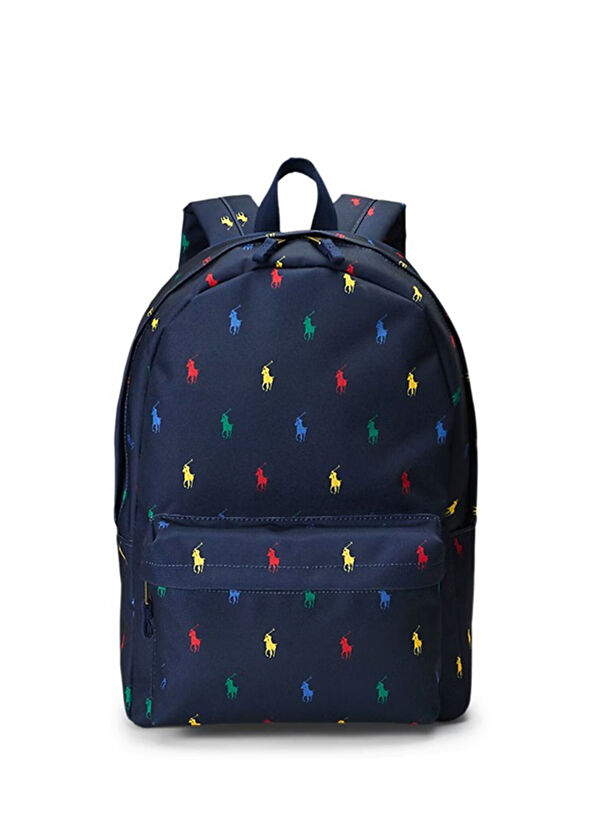 Polo Ralph Lauren Lacivert Logo Nakışlı Erkek Çocuk Sırt Çantası - 1