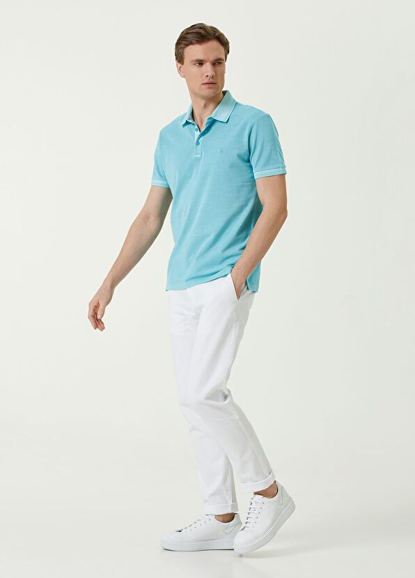 Beymen Club Slim Fit Turquoise Polo Neck T-shirt - 2