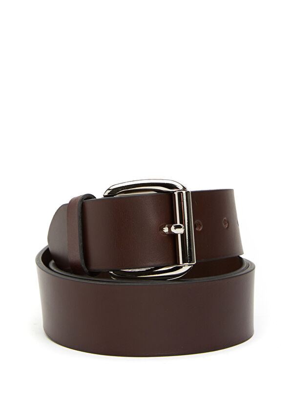 Beymen Club Brown Buckled Men's Leather Belt - 1