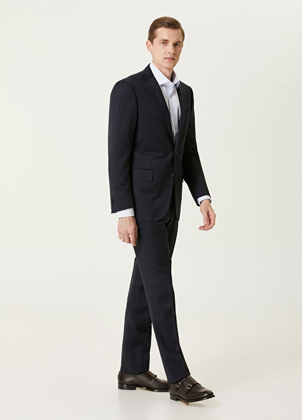 Lacivert Yün Takım Elbise - Görsel 5