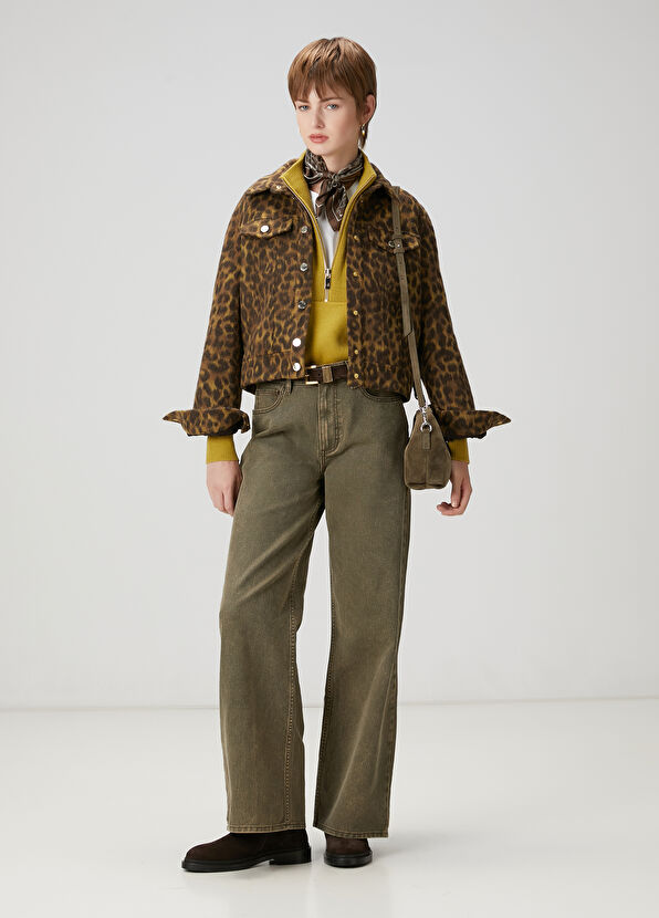 Beymen Club Khaki Leopard Print Jacket - 2