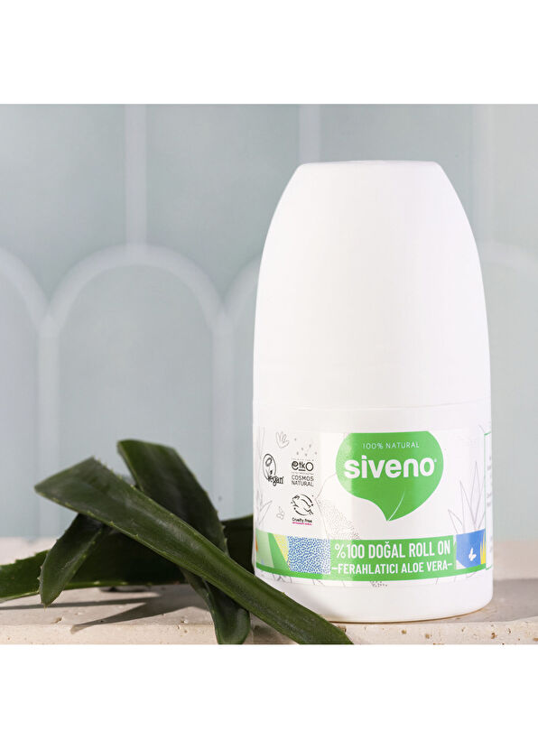 Siveno Natural Whitening Deodorant Herbal Vegan Aloe Vera Roll On 50 ml - 3