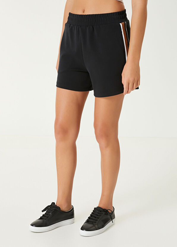 Beymen Club Siyah Şeritli Şort - 3