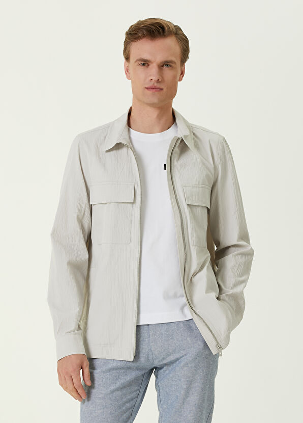 Beymen Club Taş İri Gofre Dokulu Dış Gömlek - 1