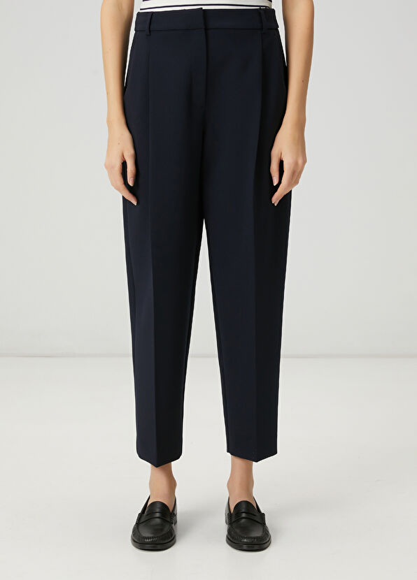 Beymen Club Lacivert Pileli Havuç Pantolon - 2