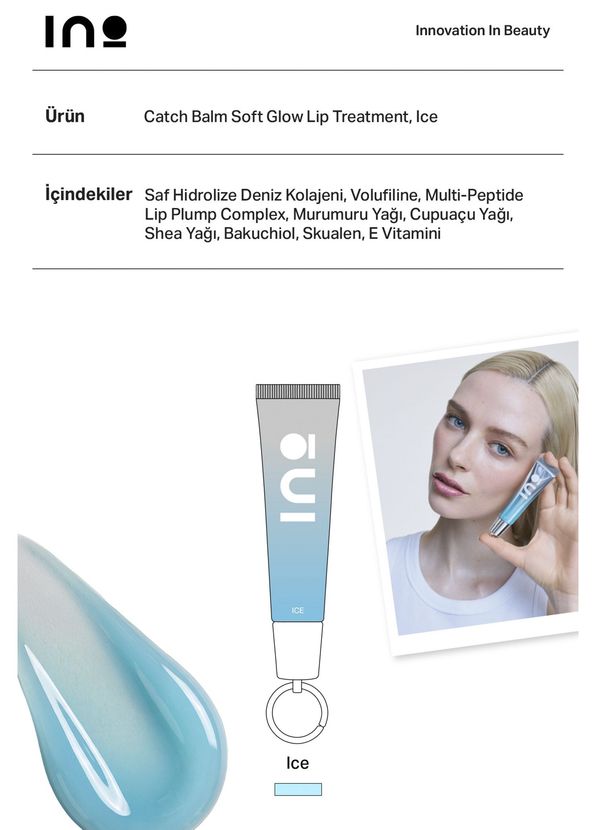 INO Beauty Cosmos Ice Lip Combo Stick Ruj Allık 4,5 gr ve Nemlendirici Lip Balm 15 ml Makyaj Seti - 3
