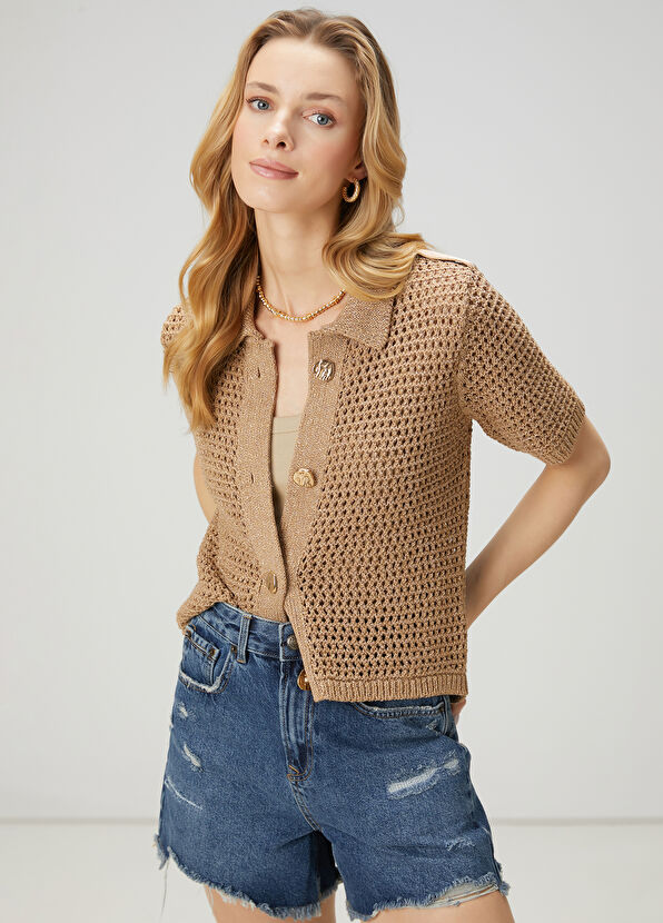 Beymen Club Gold Ajurlu Polo Hırka - 4