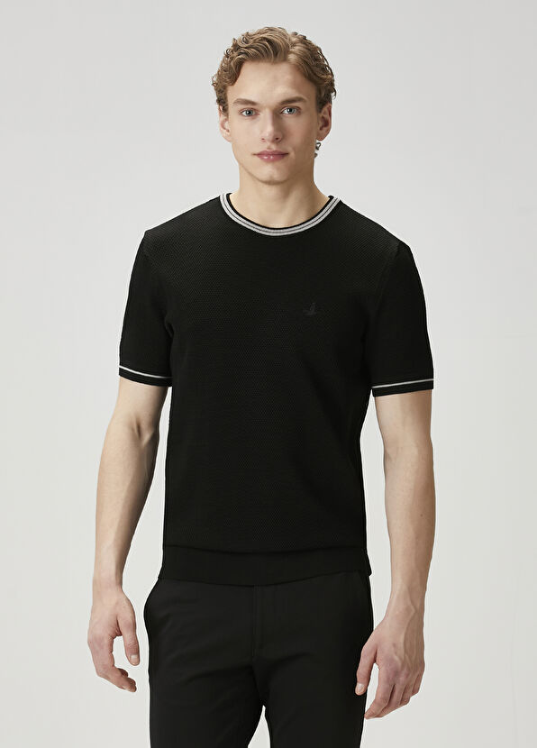 Beymen Club Siyah Petek Dokulu Triko - 2