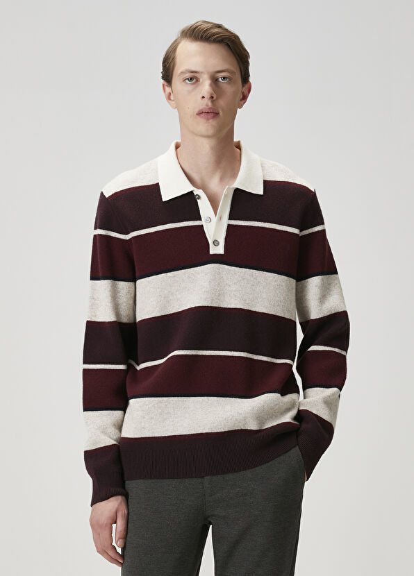 Beymen Club Dark Navy Blue Polo Sweater - 2