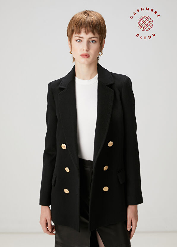 Beymen Club Siyah Kruvaze Ceket - 1