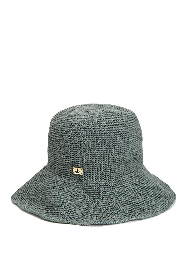 Beymen Club Antrasit Kadın Hasır Şapka - 1