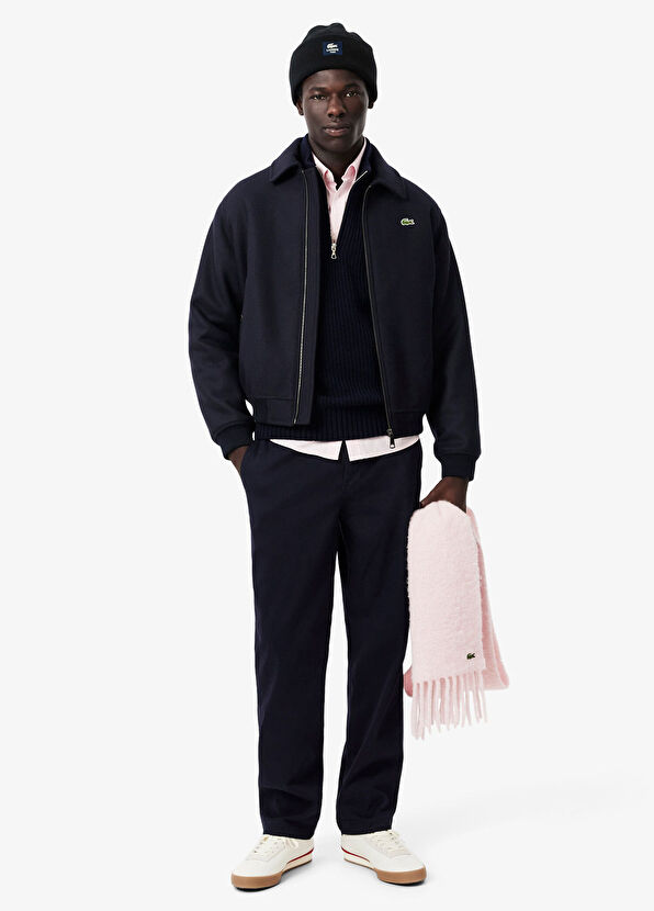 Lacoste Black Cotton Unisex Beanie - 3