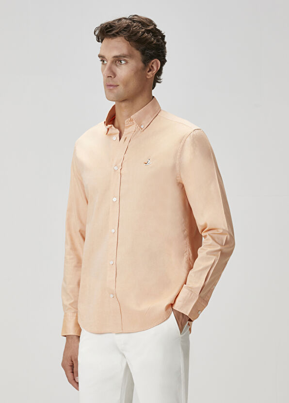 Beymen Club Comfort Fit Turuncu Oxford Gömlek - 2