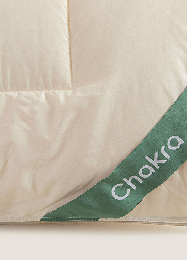 Chakra Bianca Beyaz Pamuklu Tek Kişilik Yorgan 155 x 215 cm - 2