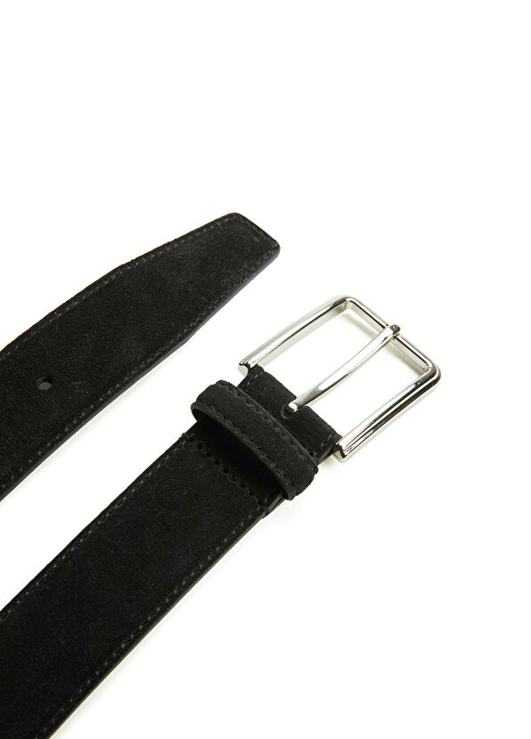 Beymen Club Black Men's Suede Belt - 2