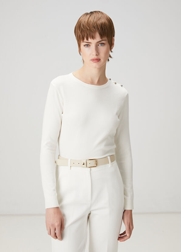 Beymen Club Ecru Basic Sweater - 1