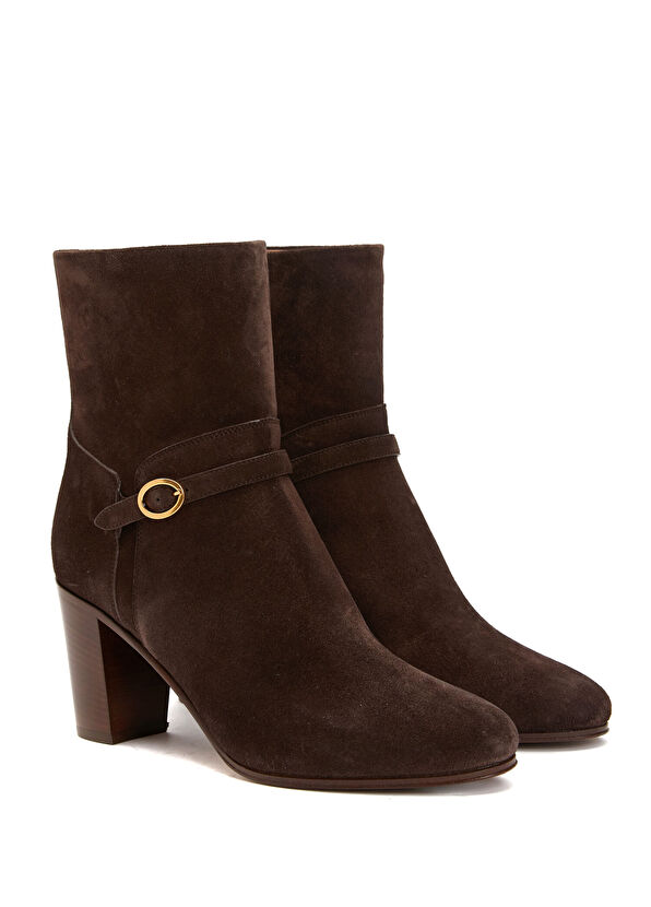 Valentino Garavani Kahverengi Kadın Süet Bot - 2