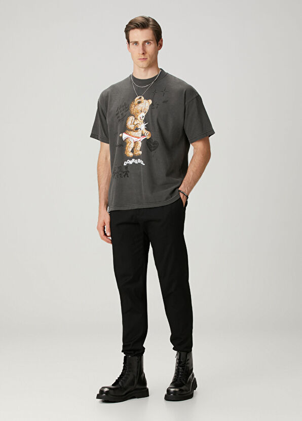 Domrebel Snap Sketch Black Printed T-Shirt - 2