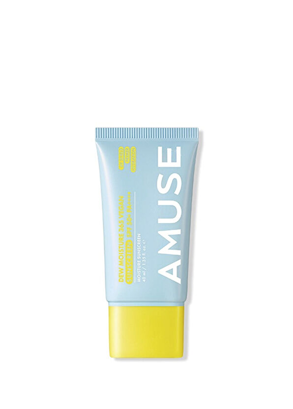 Amuse Dew Moisture 365 Vegan Sunscreen SPF50+ PA++++ 6 Çeşit Seramidli Vegan Güneş Kremi 40 ml - 1