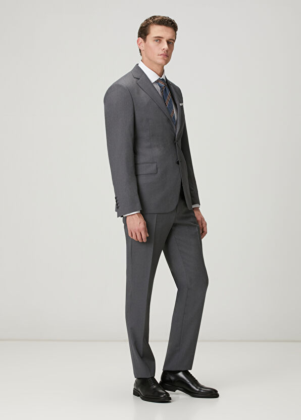 Beymen Club Antrasit Yün Takım Elbise - 3