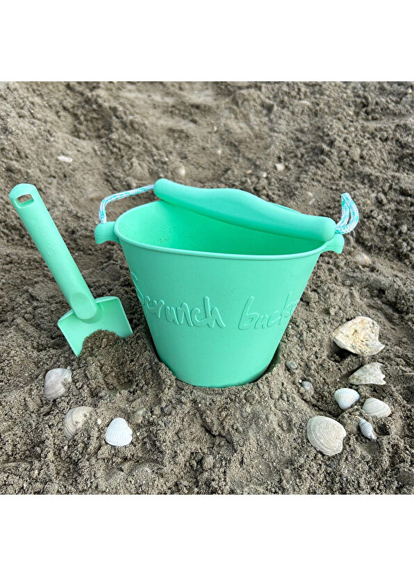 Scrunch Silikon Yeşil Plaj Kova Kürek Seti - 2