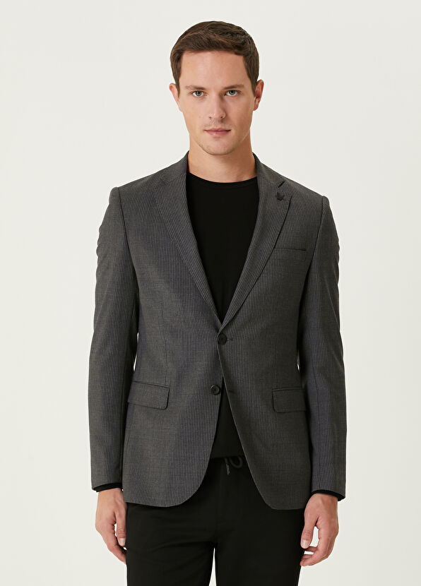 Beymen Club Anthracite Wool Jacket - 1