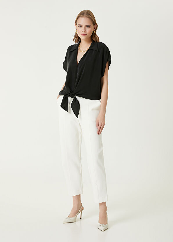 Beymen Club Black Knot Detailed Blouse - 3