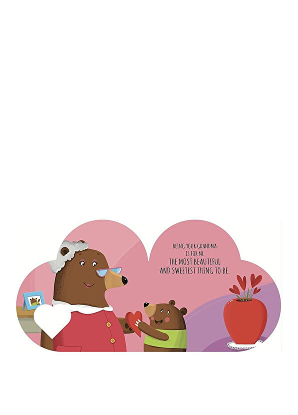 Sassi Junior  Shaped Board Book With Love Grandma Çocuk Yabancı Dil Kitabı - 2