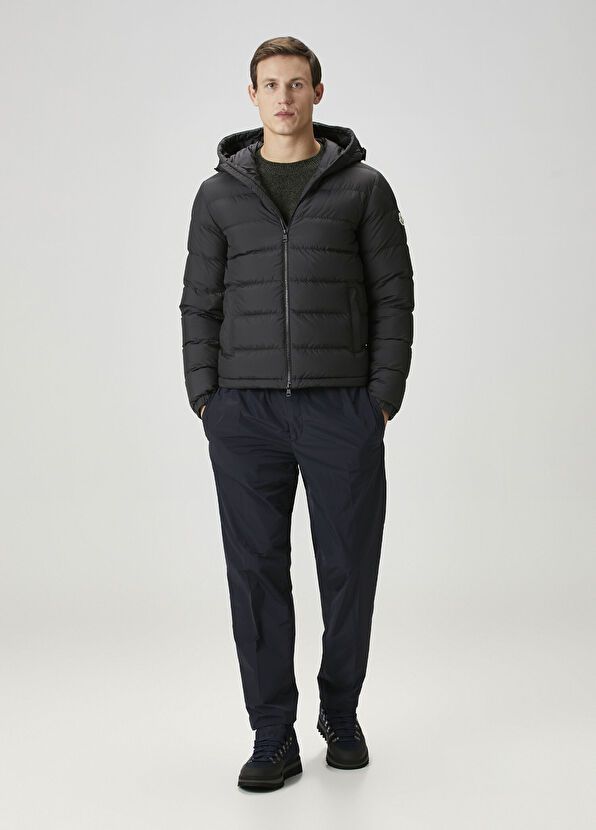 Siyah Kapüşonlu Puff Mont - Görsel 4