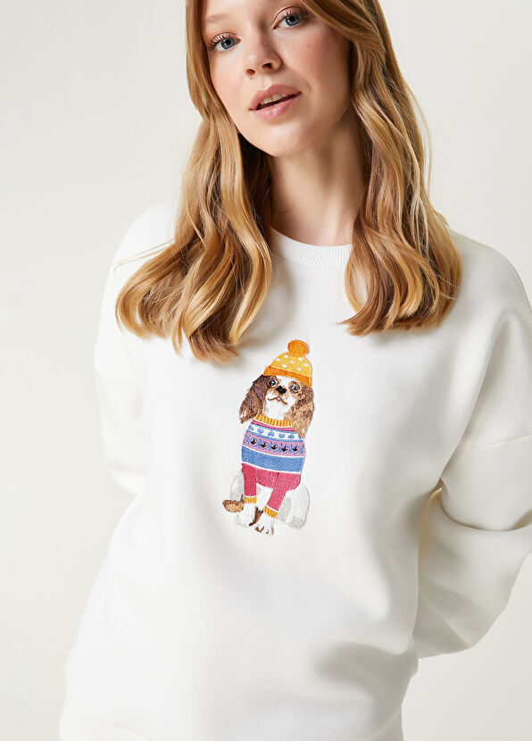 Beymen Club Kırık Beyaz Sweatshirt - 2