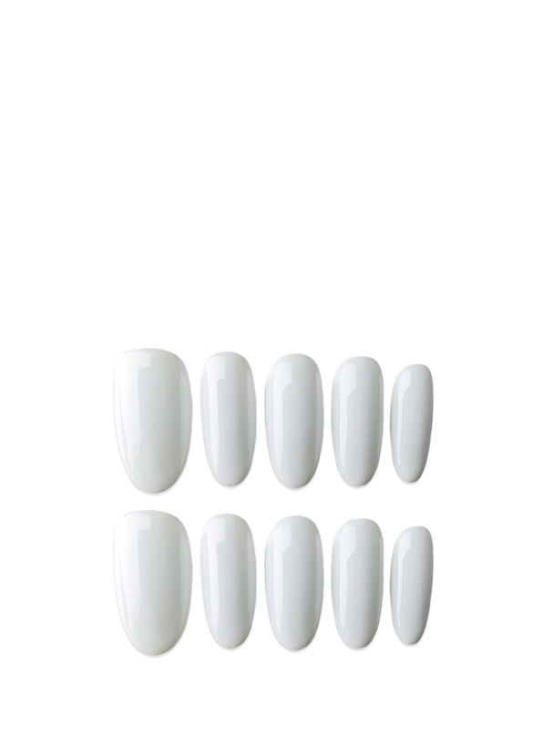 Don't Wear Don't Wear Short Oval 15 Pieces White Prosthetic Artificial Nail - 1