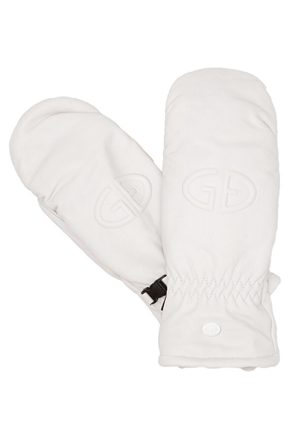 Goldbergh Hilja Beyaz Kadın Deri Kayak Eldiveni - 2