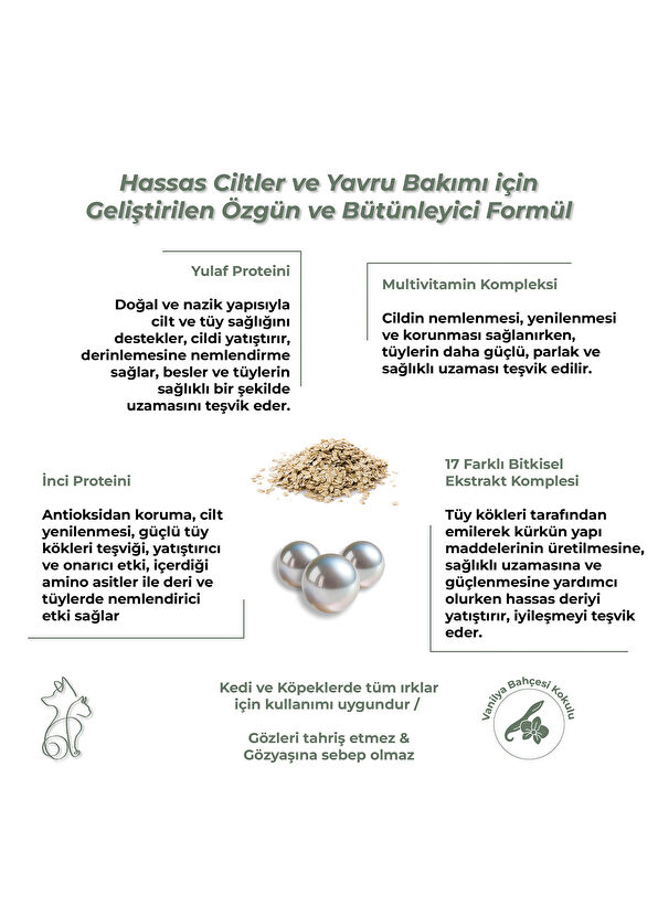 Kahu Naturals TenderCare Hypoallergenic Herbal Extract Moisturizing Kitten and Dog Shampoo for Sensitive Skin 250 ml - 4