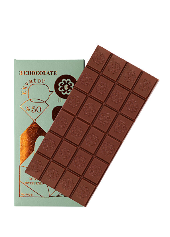 3CHOCOLATE Stevia Sweetened Çikolata 80 gr - 1