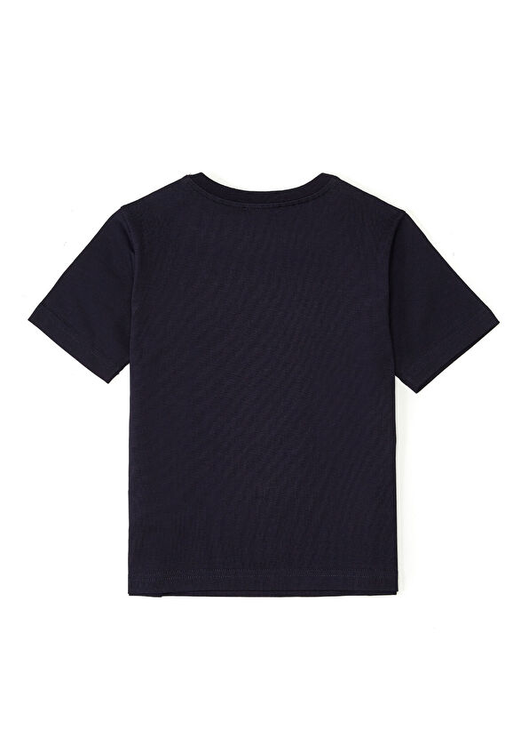 Dolce&Gabbana Koyu Mavi Logo Baskılı Erkek Çocuk T-shirt - 2