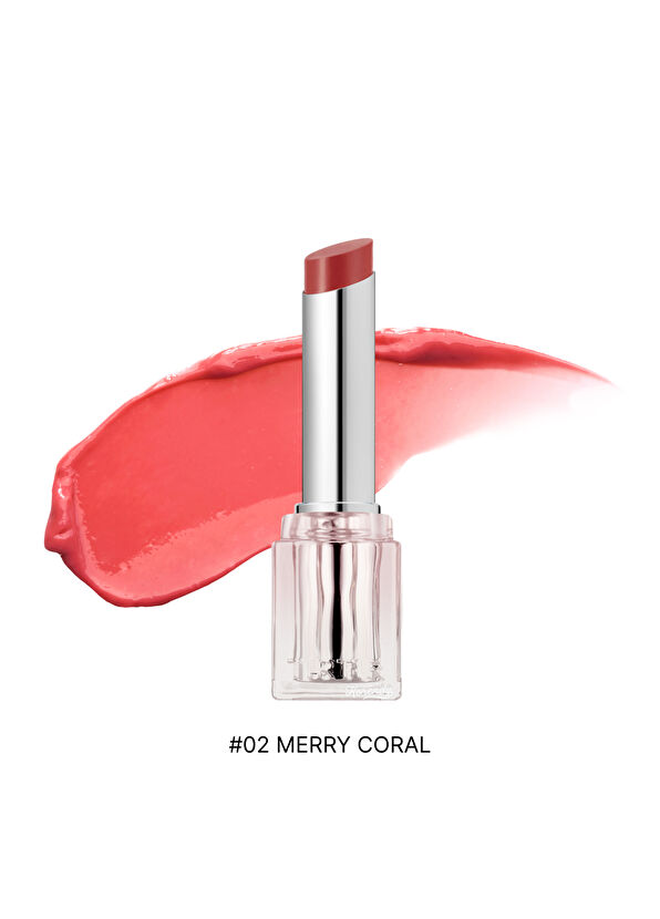 Tırtır Waterism Glow Melting Balm 02 Merry Coral Plumping Shine Moisturizing & Nourishing Stick Lipstick 3.3g - 2