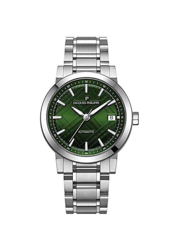 Jacques Philippe JPAGS10313X6 Metalik Gri Çelik Erkek Kol Saati - 1